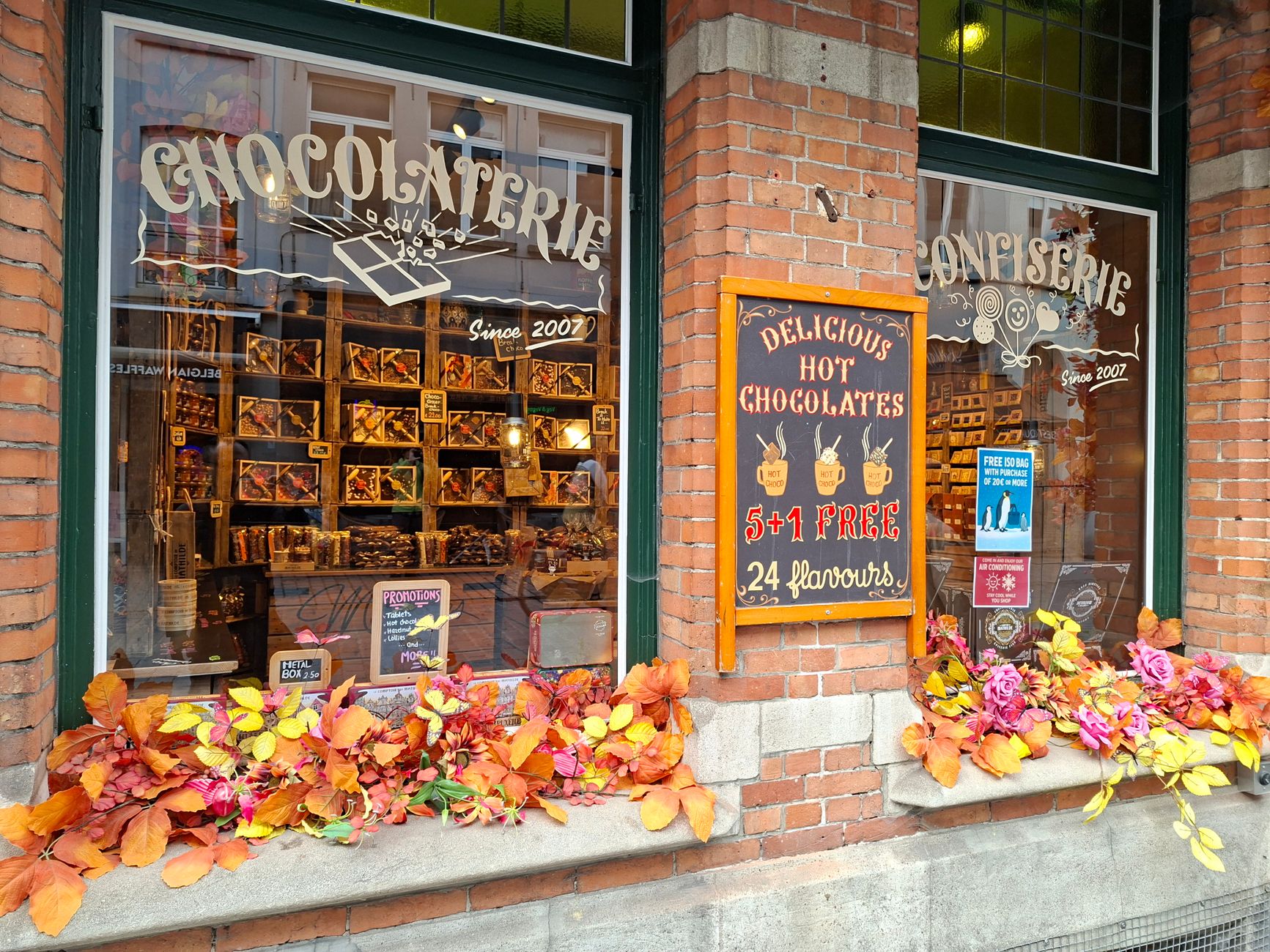 A Belgian chocolate shop